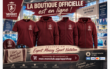 La Boutique Moissy Sport Natation est en ligne !